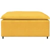 Modulinė sofa, pakojų pakojis, šviesiai geltonas, 100x100x48 cm
