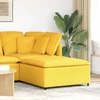 Modulinė sofa, pakojų pakojis, šviesiai geltonas, 100x100x48 cm