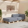 Modulinė sofa Audinys Pilka 70 x 70 x 56 cm