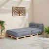 Modulinė sofa Audinys Pilka 70 x 70 x 56 cm