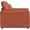 Modulinė sofa, porankiai, galas, su pagalvėlėmis, raudonai oranžinė, 100 cm