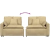 Modulinė sofa, porankiai, galinėje dalyje, su pagalvėlėmis, pilkai žalia, 100 cm