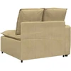 Modulinė sofa, porankiai, galinėje dalyje, su pagalvėlėmis, pilkai žalia, 100 cm