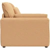 Modulinė sofa, porankiai, galo modulis su pagalvėlėmis, smėlio spalvos, 100 cm