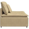 Modulinė sofa su centriniu moduliu, pilkai žalia, 100 cm