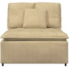 Modulinė sofa su centriniu moduliu, pilkai žalia, 100 cm