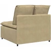 Modulinė sofa su centriniu moduliu, pilkai žalia, 100 cm