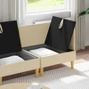Modulinė sofa su laikymo vieta 3 vnt. Kreminė Audinys