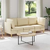Modulinė sofa su laikymo vieta 3 vnt. Kreminė Audinys