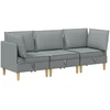Modulinė sofa su laikymo vieta 3 vnt. Šviesiai pilka