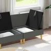 Modulinė sofa su laikymo vieta 3 vnt. Tamsiai pilka