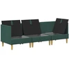 Modulinė sofa su laikymo vieta 3 vnt. Tamsiai žalia Audinys