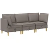 Modulinė sofa su laikymo vieta 3 vnt. Taupe Audinys