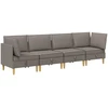 Modulinė sofa su laikymo vieta 4 vnt. Taupe Audinys
