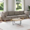 Modulinė sofa su laikymo vieta 4 vnt. Taupe Audinys