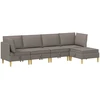 Modulinė sofa su laikymo vieta 5 vnt. Taupe Audinys