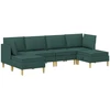 Modulinė sofa su laikymo vieta 6 vnt. Tamsiai žalia Audinys