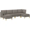 Modulinė sofa su laikymo vieta 6 vnt. Taupe Audinys