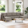 Modulinė sofa su laikymo vieta 6 vnt. Taupe Audinys