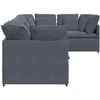Modulinė sofa su pagalvėlėmis, aksominė, tamsiai pilka
