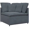 Modulinė sofa su pagalvėlėmis, aksominė, tamsiai pilka
