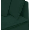 Modulinė sofa su pagalvėlėmis, aksominė, tamsiai žalia