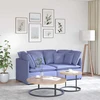 Modulinė sofa su pagalvėlėmis, audinys, džinso mėlyna