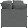 Modulinė sofa su pagalvėlėmis, audinys, tamsiai pilka