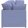 Modulinė sofa su pagalvėlėmis, audinys, džinso mėlyna