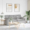Modulinė sofa su pagalvėlėmis, debesų pilka