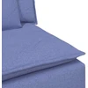 Modulinė sofa su pagalvėlėmis, džinsinės mėlynos spalvos, 100 cm