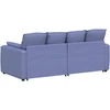 Modulinė sofa su pagalvėlėmis, džinsinės mėlynos spalvos