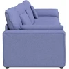 Modulinė sofa su pagalvėlėmis, džinsinės mėlynos spalvos