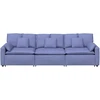 Modulinė sofa su pagalvėlėmis, džinsinės mėlynos spalvos