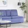 Modulinė sofa su pagalvėlėmis, džinsinės mėlynos spalvos, 100 cm