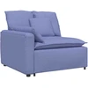 Modulinė sofa su pagalvėlėmis, džinsinės mėlynos spalvos
