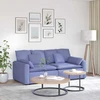 Modulinė sofa su pagalvėlėmis, džinsinės mėlynos spalvos