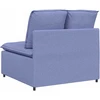 Modulinė sofa su pagalvėlėmis, džinsinės mėlynos spalvos, 100 cm