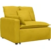 Modulinė sofa su pagalvėlėmis, geltona