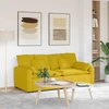 Modulinė sofa su pagalvėlėmis, geltona