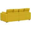 Modulinė sofa su pagalvėlėmis, geltona