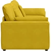 Modulinė sofa su pagalvėlėmis, geltona