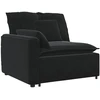 Modulinė sofa su pagalvėlėmis, juoda