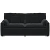 Modulinė sofa su pagalvėlėmis, juoda