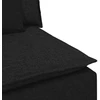 Modulinė sofa su pagalvėlėmis, juoda, 100 cm
