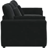Modulinė sofa su pagalvėlėmis, juoda