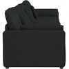 Modulinė sofa su pagalvėlėmis, juoda