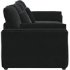 Modulinė sofa su pagalvėlėmis, juoda