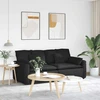 Modulinė sofa su pagalvėlėmis, juoda