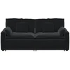 Modulinė sofa su pagalvėlėmis, juoda